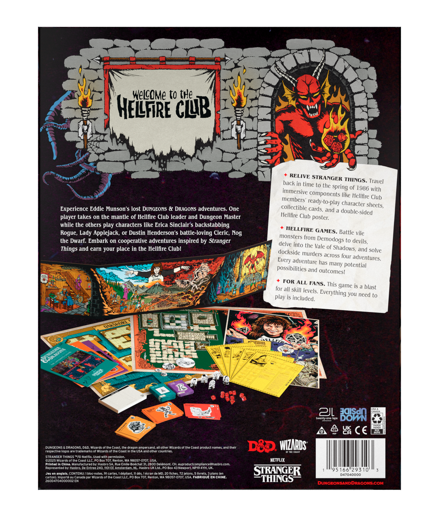 Dungeons & Dragons: Stranger Things - Welcome to the Hellfire Club Box Set | D&D Starter Set