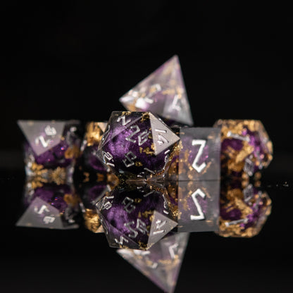 Royal Guard Liquid Core Dice Set – 7-Piece Polyhedral RPG Dice
