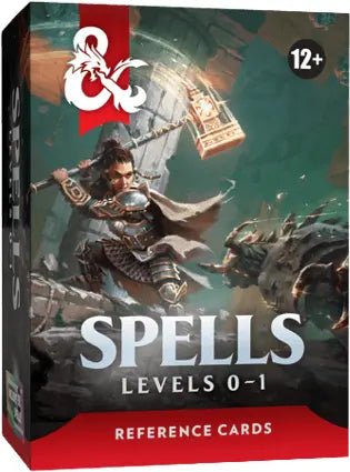 Dungeons & Dragons Reference Cards - Spells Levels 0-1