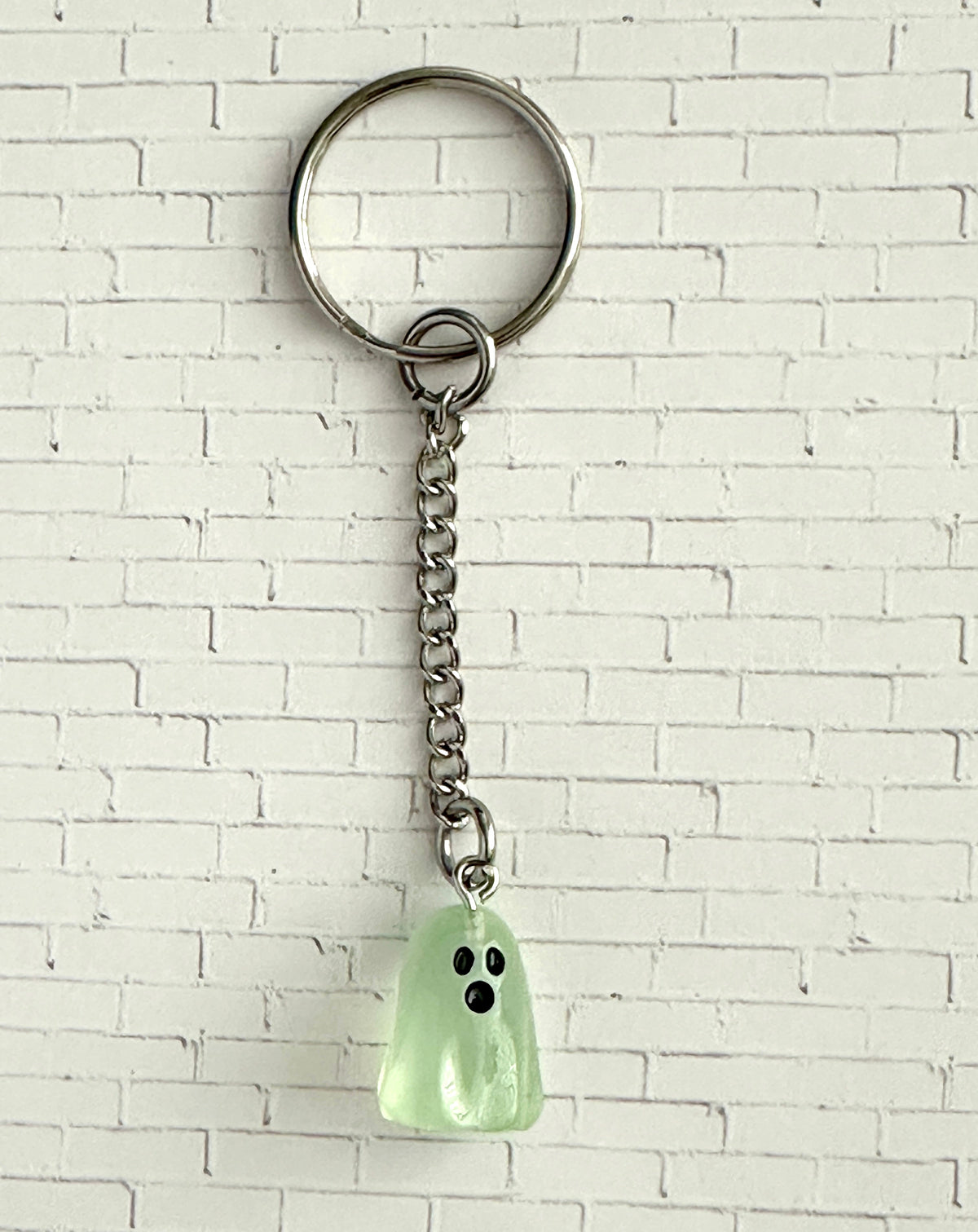 Glow in the Dark Ghost Zipper Pull Bag Charm Keychain – Halloween & Horror Fan Gift