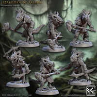 Lizardmen of Falgor - Reptilian Warrior Miniatures