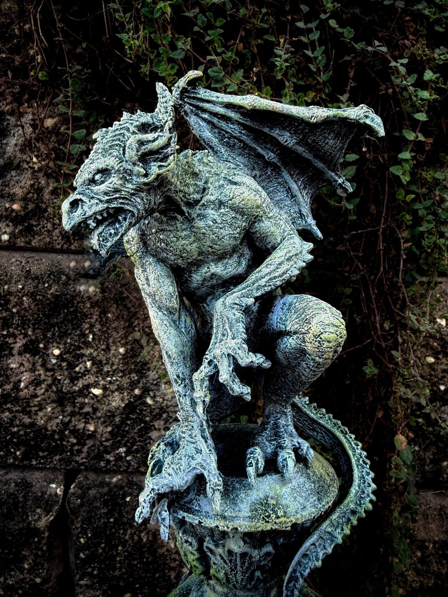 Gargoyle Statue – Hand Painted Medieval Monster Figurine