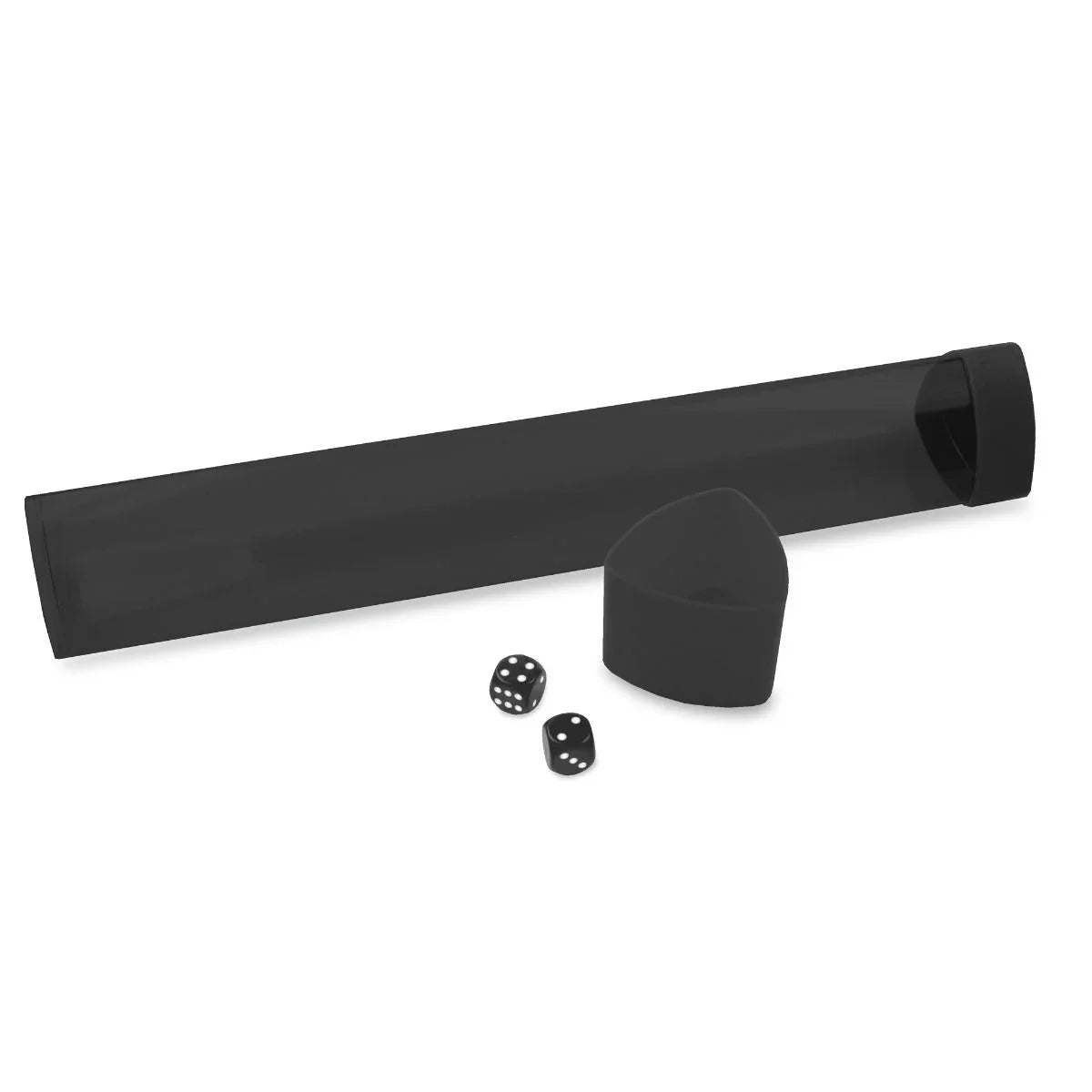 BCW Playmat Tube with Dice Cap – Smoke | Durable Playmat Storage