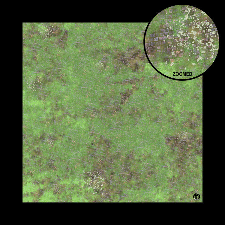 Mats by Mars: Overgrown Cobbles v1.0 Tabletop Wargaming Play Mat