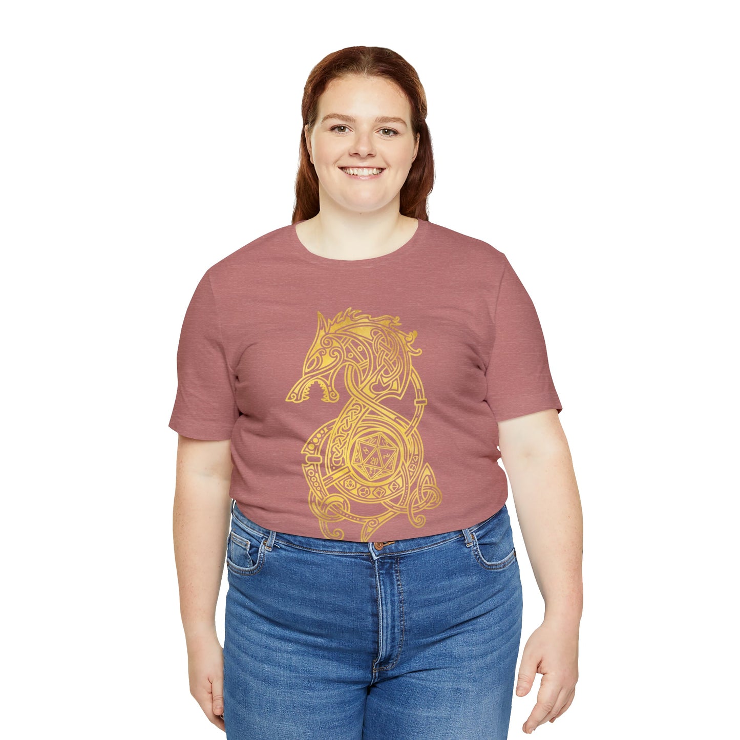 Golden Celtic Dice Dragon Shirt