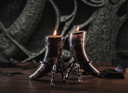 Tealight Candle Horn Set