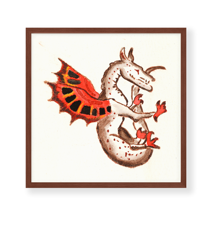 Majestic Medieval Dragon Fine Art Print