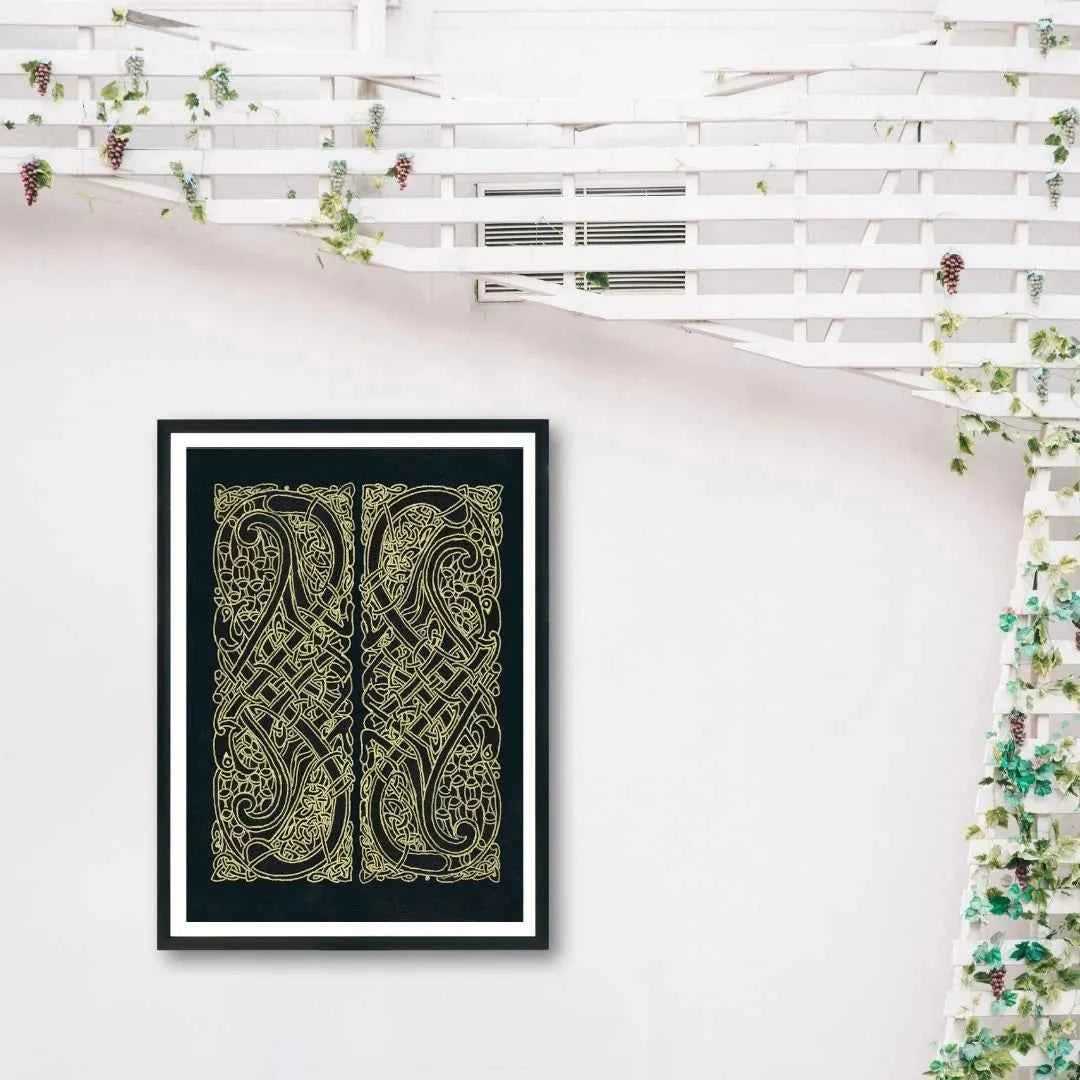 Celtic Knot Intertwined Birds Fine Art Print Book of Kells