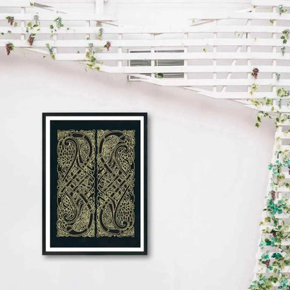 Celtic Knot Intertwined Birds Fine Art Print Book of Kells