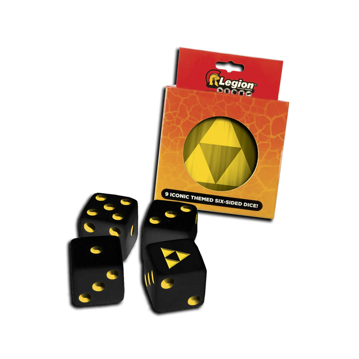 Iconic Tri-Force D6 Dice Tin