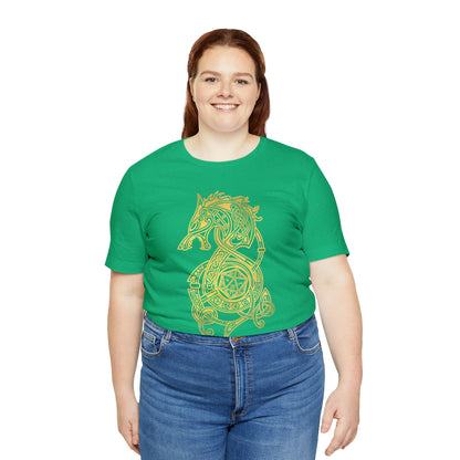 Golden Celtic Dice Dragon Shirt