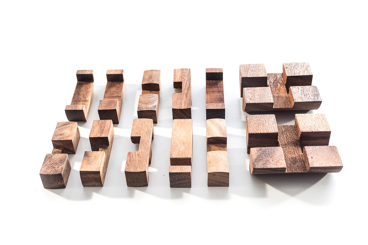 Cylinder Cube - Brain Teaser Wooden Puzzle