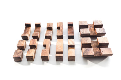 Cylinder Cube - Brain Teaser Wooden Puzzle
