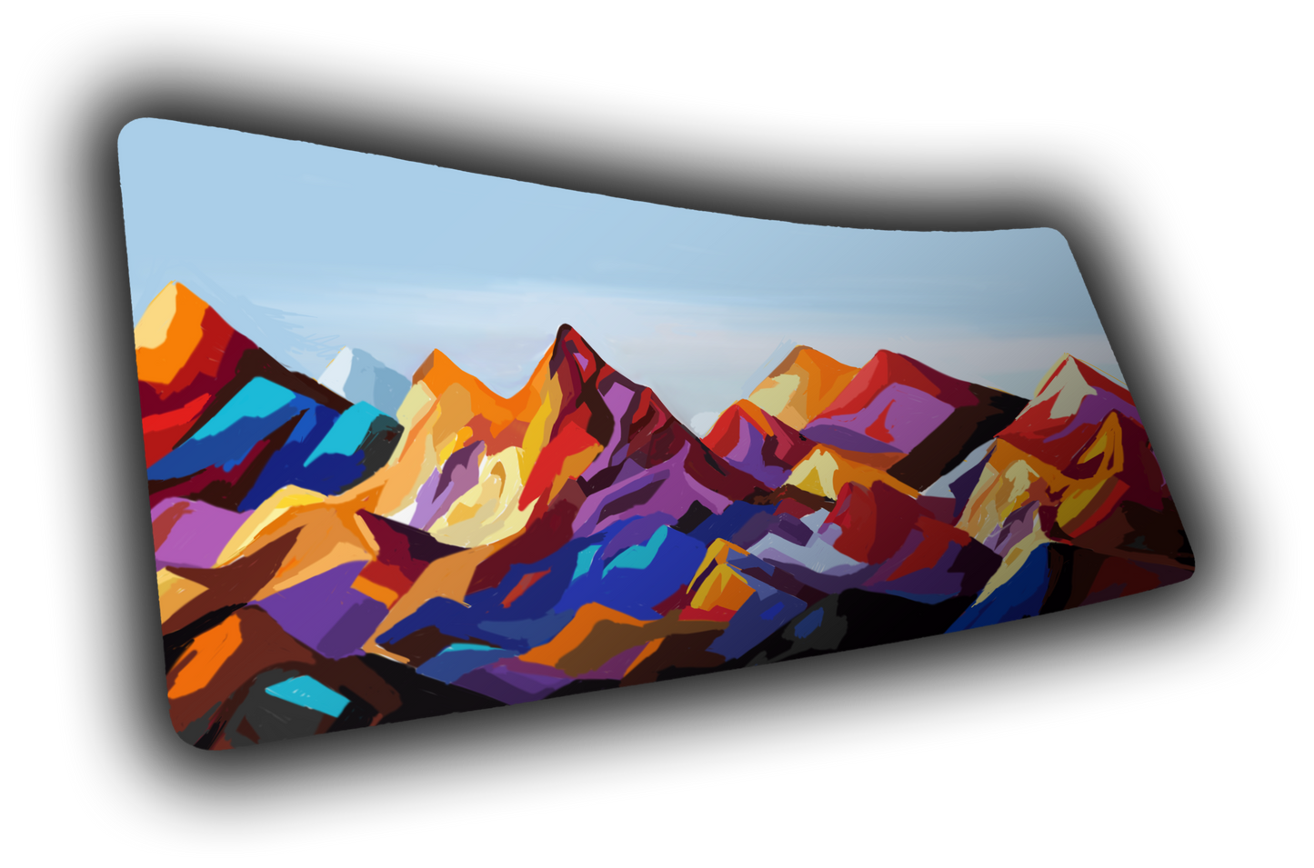 "Purple Mountain Majesty" — Epic Desk Originals Deskmat