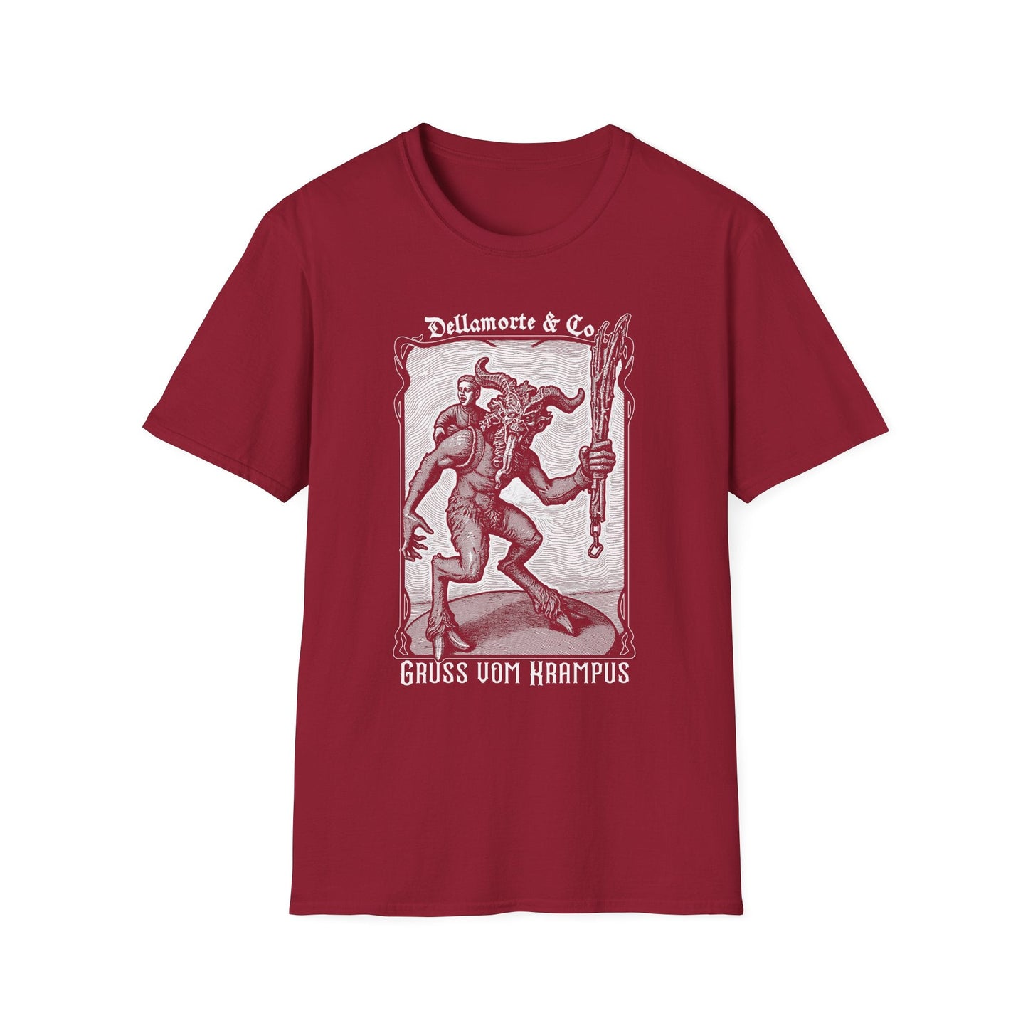 Krampus Greetings Unisex T-Shirt, Gothic Holiday Tee, Dellamorte Alternative Shirt, Christmas Gift, Xmas Devil Tee, Graphic Krampusnacht