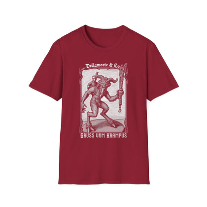 Krampus Greetings Unisex T-Shirt, Gothic Holiday Tee, Dellamorte Alternative Shirt, Christmas Gift, Xmas Devil Tee, Graphic Krampusnacht