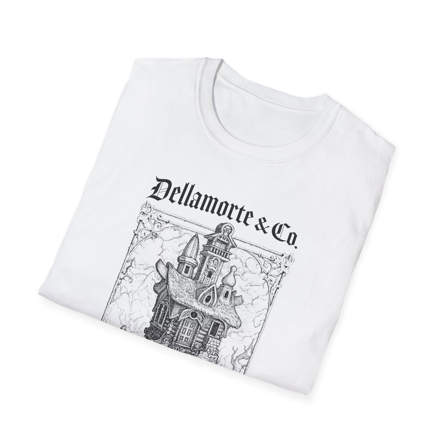 Baba Yaga Hut Shirt | Slavic Folklore Witch House Tee by Dellamorte Art | Chicken-Leg Hut T-Shirt | Dark Fairytale Gothic Apparel