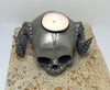 Satyr Fetal Skull Tea Light Holder, Hand Sculpted Resin Sculpture |Spooky Gothic Demon Skull Candle for Halloween Gift and Gothic Home Decor