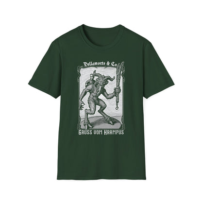 Krampus Greetings Unisex T-Shirt, Gothic Holiday Tee, Dellamorte Alternative Shirt, Christmas Gift, Xmas Devil Tee, Graphic Krampusnacht