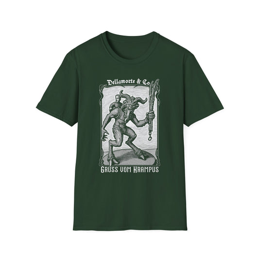Krampus Greetings Unisex T-Shirt, Gothic Holiday Tee, Dellamorte Alternative Shirt, Christmas Gift, Xmas Devil Tee, Graphic Krampusnacht