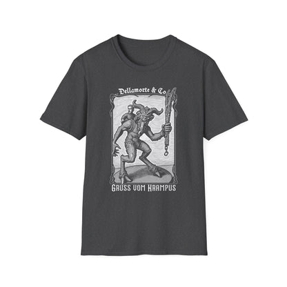 Krampus Greetings Unisex T-Shirt, Gothic Holiday Tee, Dellamorte Alternative Shirt, Christmas Gift, Xmas Devil Tee, Graphic Krampusnacht