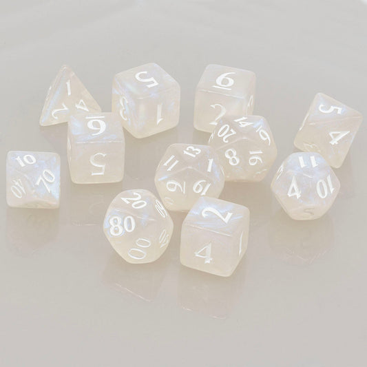 ECLIPSE® Acrylic RPG Dice Set (11ct) - Arctic White