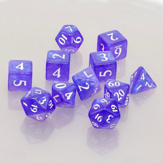 ECLIPSE® Acrylic RPG Dice Set (11ct) - Royal Purple