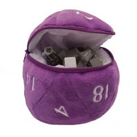 D20 Plush Dice Bag - Purple
