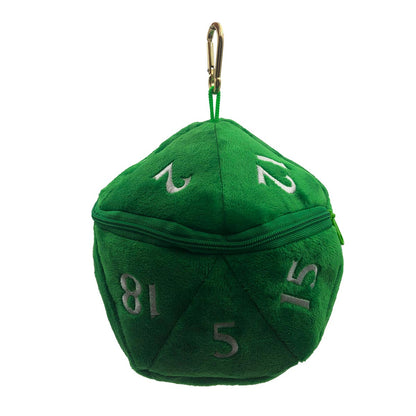 D20 Plush Dice Bag – Green