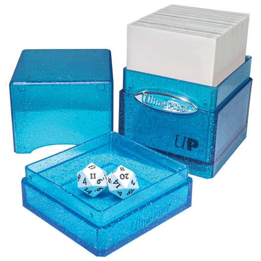 Glitter SATIN® Tower DECK BOX® - Blue