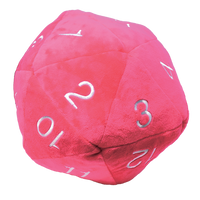 D20 Jumbo Plush Dice - Hot Pink