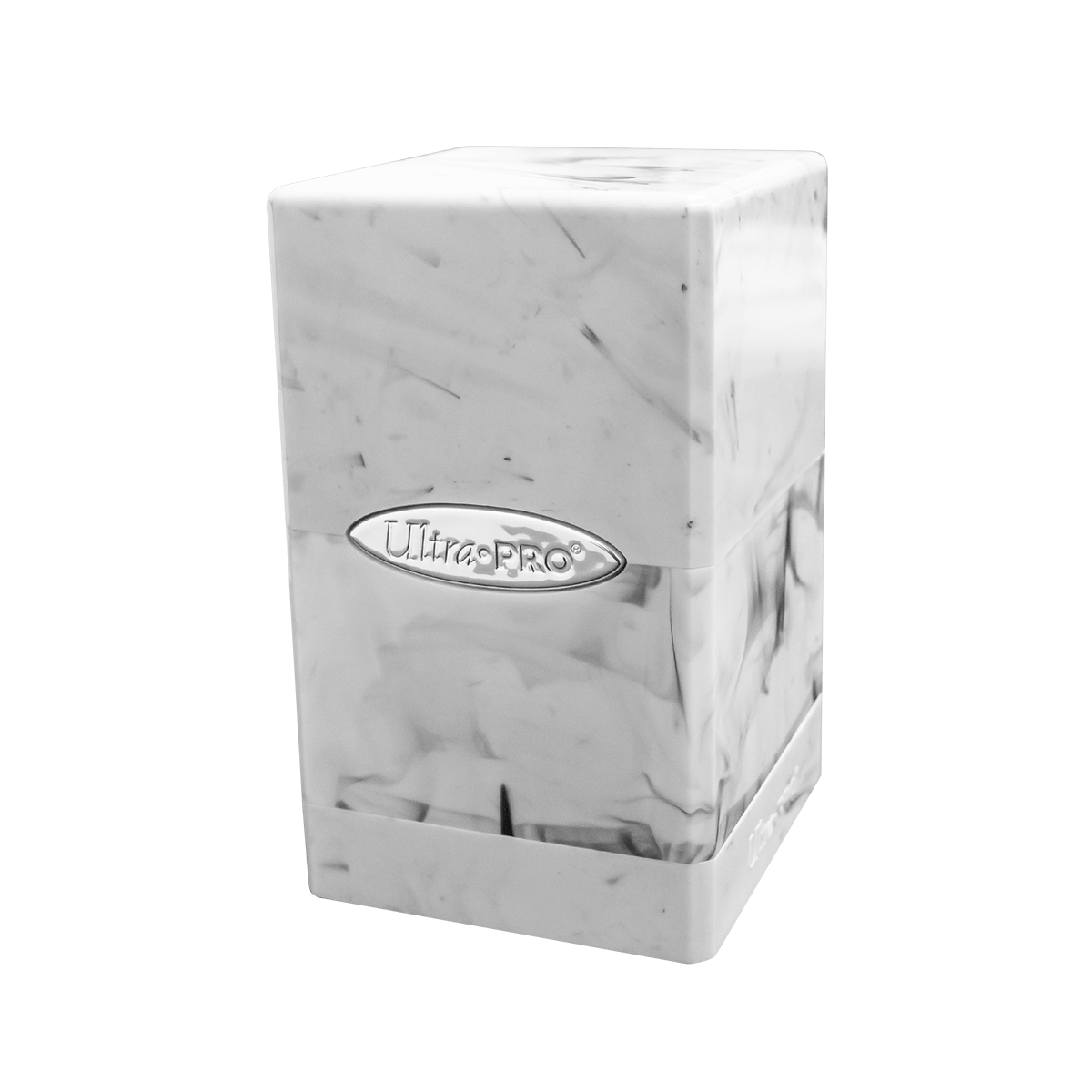 Marble SATIN® Tower DECK BOX® - Black / White