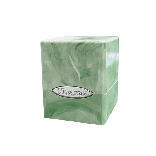 Marble SATIN® Cube - Lime Green / White