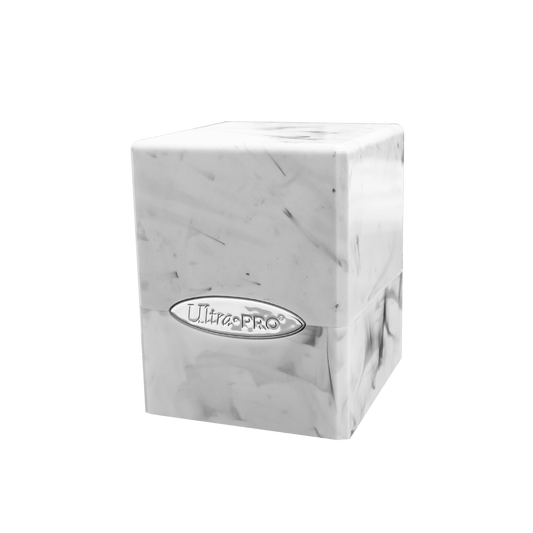 Marble SATIN® Cube - White / Black