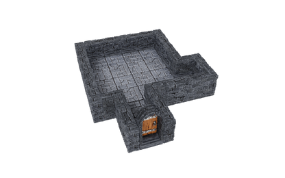 WarLock Tiles: Expansion Pack - 1 in. Dungeon Straight Walls