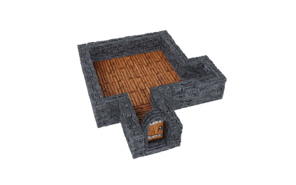 WarLock Tiles: Expansion Pack - 1 in. Dungeon Straight Walls