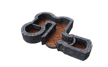 WarLock Tiles: Expansion Pack - 1 in. Dungeon Angles & Curves