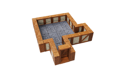 WarLock Tiles: Expansion Pack - 1 in. Town & Village Straight Walls