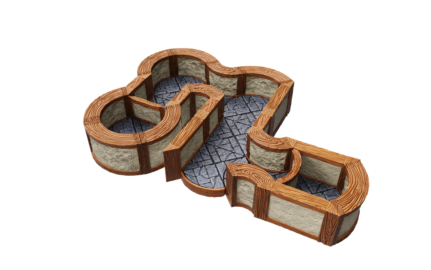 WarLock Tiles: Expansion Pack - 1 in. Town & Village Angles & Curves