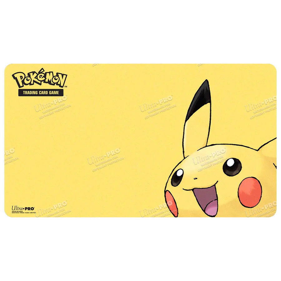 Pikachu Playmat for Pokémon TCG | Full-Color Stitched Playmat