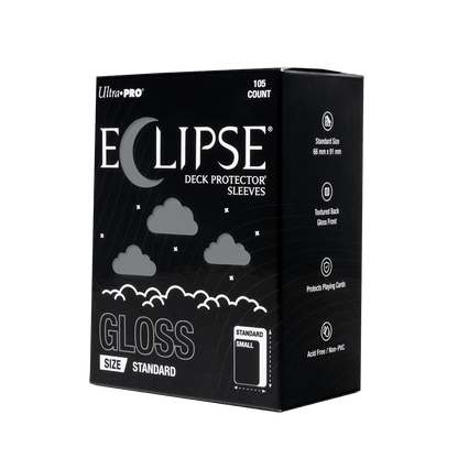ECLIPSE® Gloss Standard DECK PROTECTOR® Sleeves: Smoke Grey - 105ct