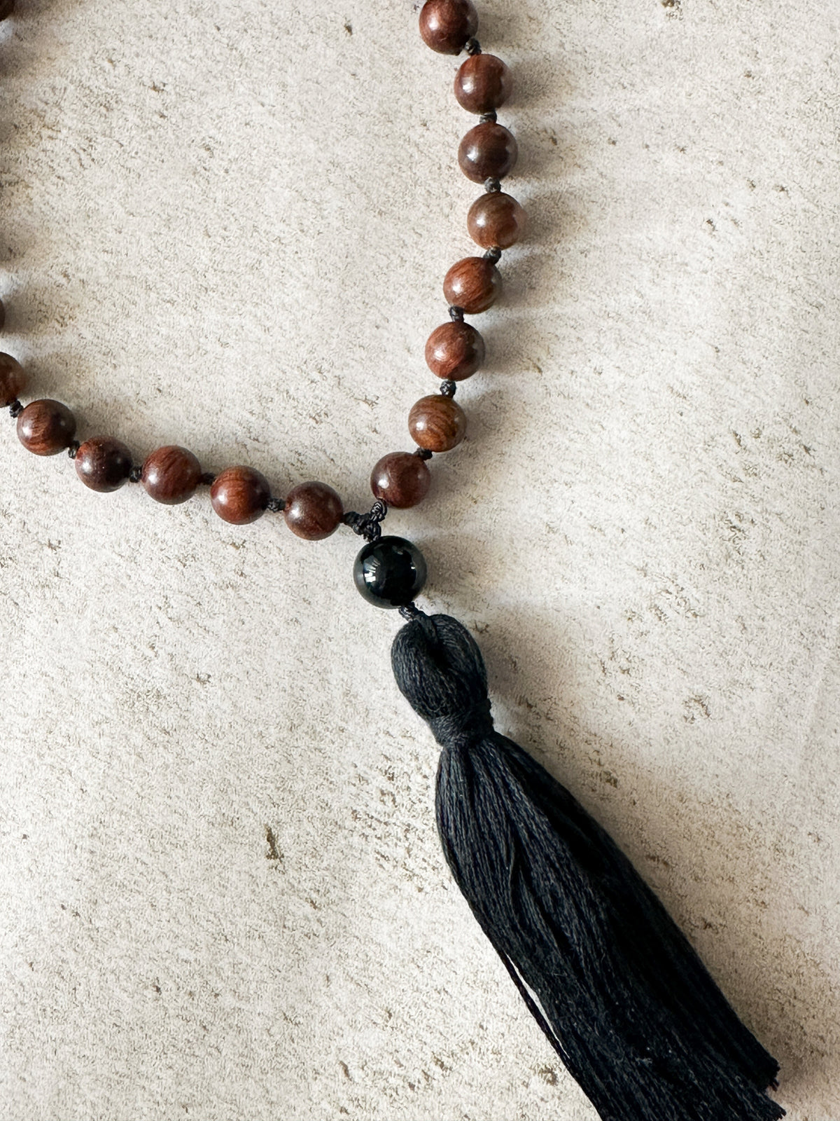 Pocket Wrist Mala | 27 Bead Rosewood Mini Mala Bracelet