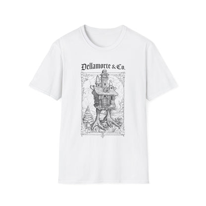 Baba Yaga Hut Shirt | Slavic Folklore Witch House Tee by Dellamorte Art | Chicken-Leg Hut T-Shirt | Dark Fairytale Gothic Apparel