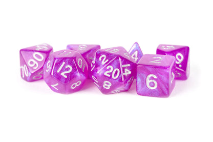 16mm Unicorn Polyhedral Dice Set | Transparent Resin RPG Dice