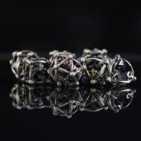 Draco Immortui Hollow Metal Dice Set - Champagne Gold