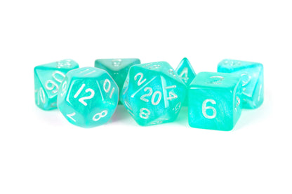 16mm Unicorn Polyhedral Dice Set | Transparent Resin RPG Dice
