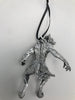 Werewolf Ornament, Grayscale, Hand Painted Resin Sculpture | Gothic Halloween Legendary Monster | Dark Folklore for Spooky Holiday Ornament
