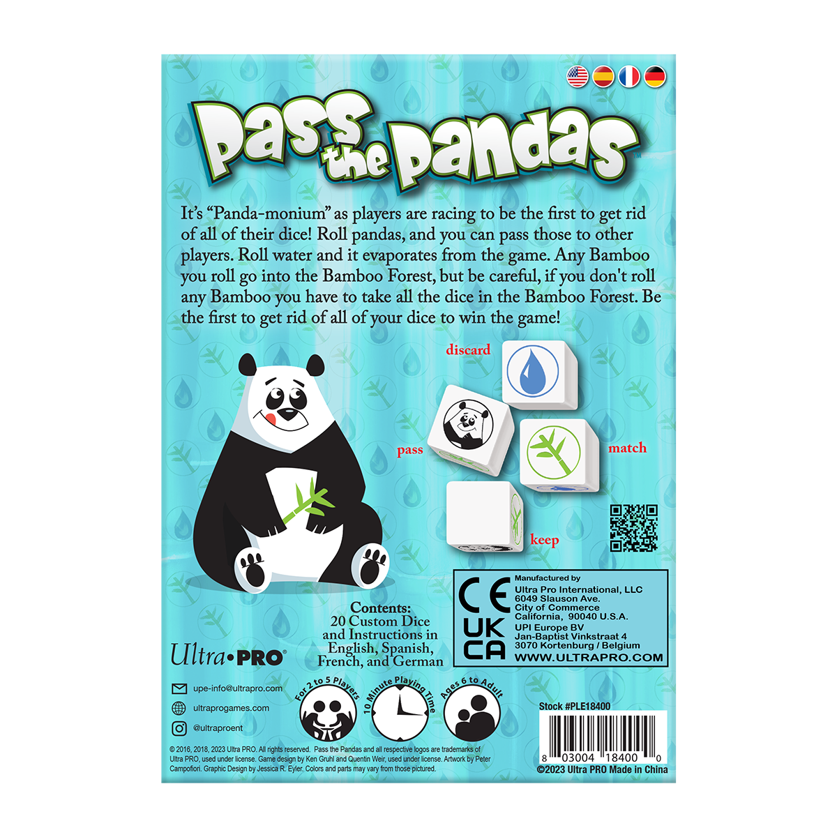 Pass the Pandas Dice Game