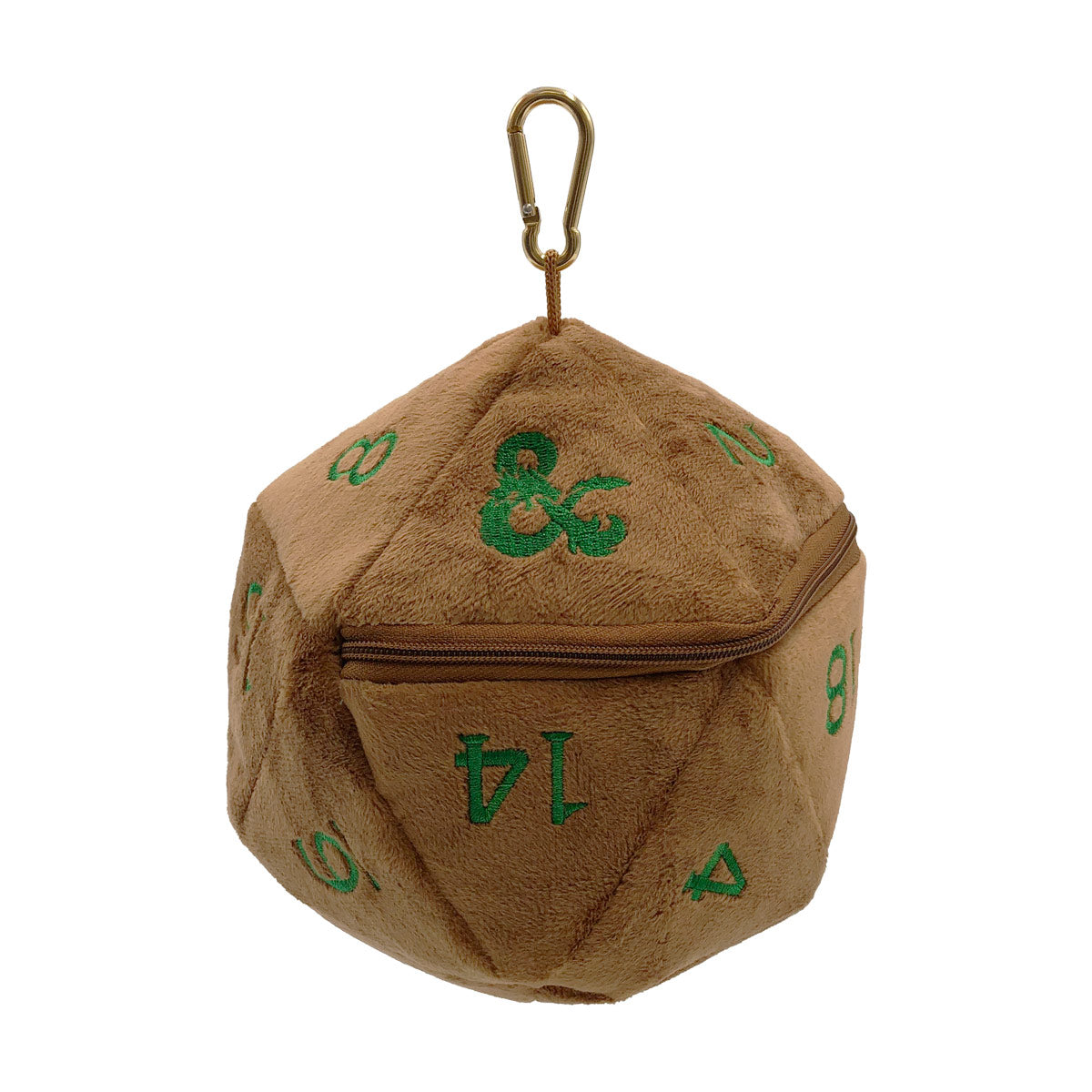 D20 Plush Dice Bag – D&D Feywild Copper and Green