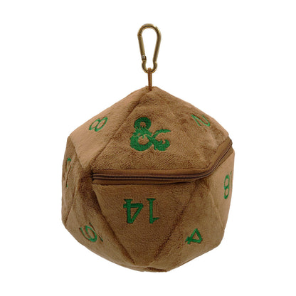 D20 Plush Dice Bag – D&D Feywild Copper and Green